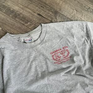 Vintage Y2K Frat Fraternity Gamma Graphic Hanes Beefy Shirt